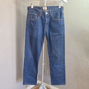 Levi's 501's Straight Leg Button Fly Men's Blue Medium Wash Jeans W32 L32